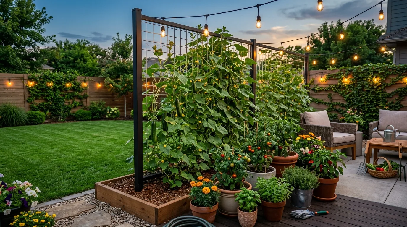 Wire Mesh Cucumber Trellis